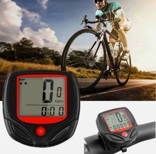 Bicycle Bike SPEEDOMETER Cycle Digital Odometer Computer MPH KMH Waterproof LCD