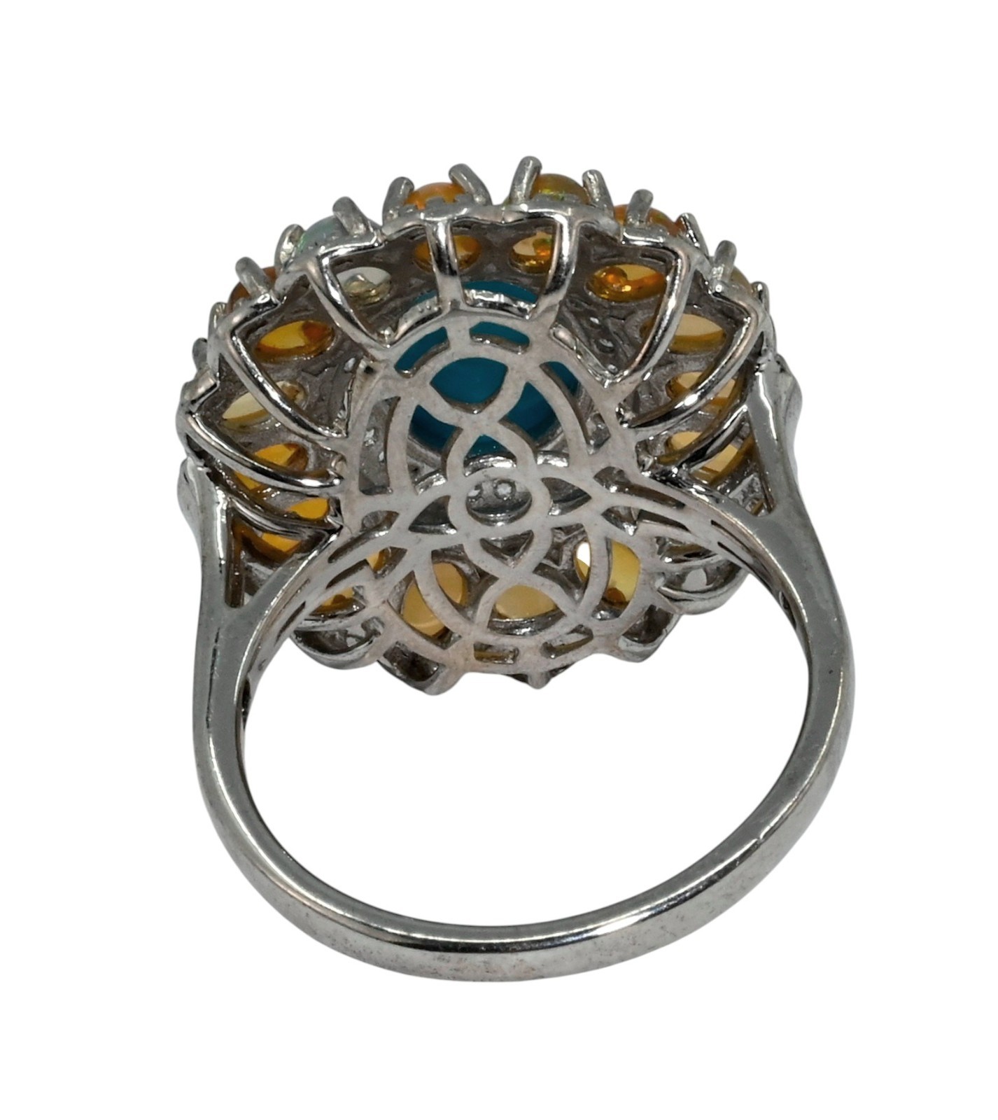 D'Joy Designed Solid 925 Sterling Silver Oval Tur… - image 4