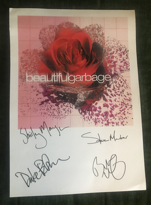 Garbage  Signed Autographed 2001 Beautiful Album Print Shirley Manson Mushroom