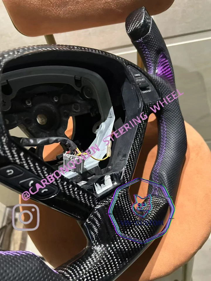 ФИОЛЕТОВЫЙ углеродного волокна руль для INFINITI g37/g25/G37X F1 (готов к отправке) - Изображение 3 из 4