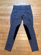 Kerrits Women’s Equestrian Riding Breeches Leggings Pockets Size M Gray
