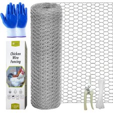 Chicken Wire Fencing, 16.5 Inch x 40 Feet Chicken Wire Mesh Roll for Garden P... 0.84 per foot