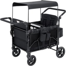 4 Seater All-Terrain Wagon Stroller - Premium Wagon for Kids with Safety Harness