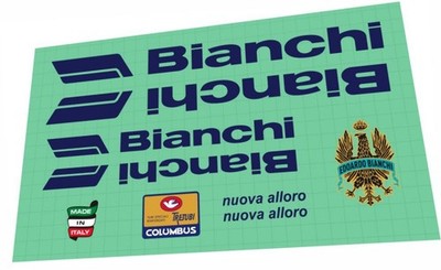 Bianchi nuova alloro 1985 frame decal kit