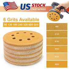 5 inch Sanding Discs 8-Hole Hook Loop for Orb...