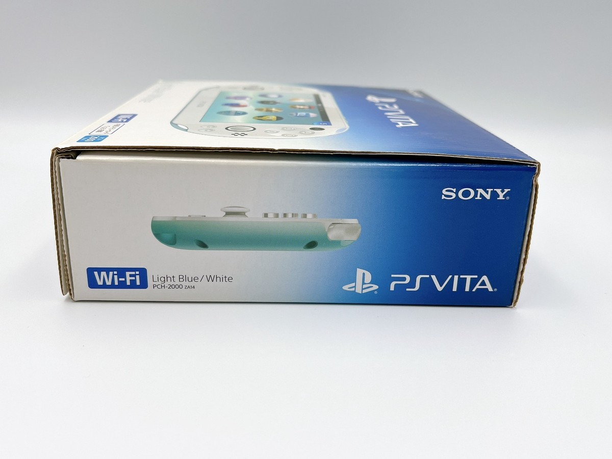 美品PSVITA PCH-2000 LightBlue＆White Sony PS Vita PCH-2000 Light Blue White Console A Rank Boxed
