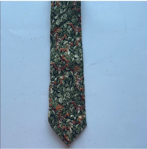 Vintage Tiger Handmade %100 Silk Tie