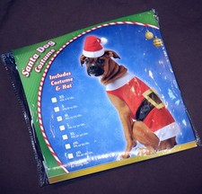 NEW IN BAG RASTA IMPOSTA SANTA CLAUS COSTUME HAT FOR MEDIUM 14-23 lbs. DOG