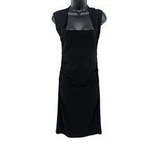 Vintage Moda International Bodycon Dress Women Size S Milkmaid Office Y2K Career