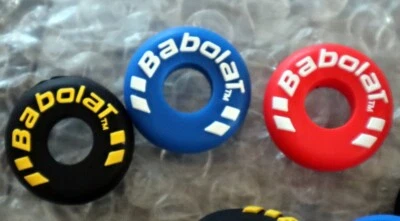 3x Babolat Tennis Vibration Dampeners/ 3 per pack/Black,Red or Blue/NEW