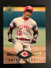 1995 Topps Stadium Club Virtual Reality Parallel #61 Deion Sanders Reds