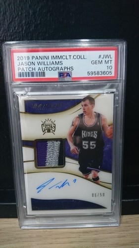 JASON WILLIAMS AUTO PATCH PSA 10 NBA CARD