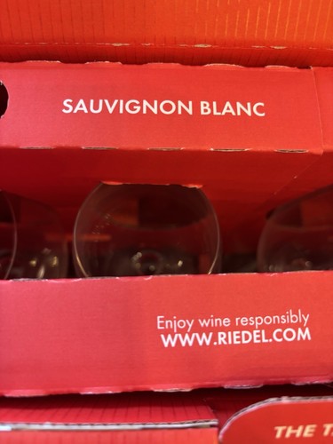Reidel Set of 4 Red & White Lead Crystal Wine Tasting Glasses, Germany - Picture 10 of 15
