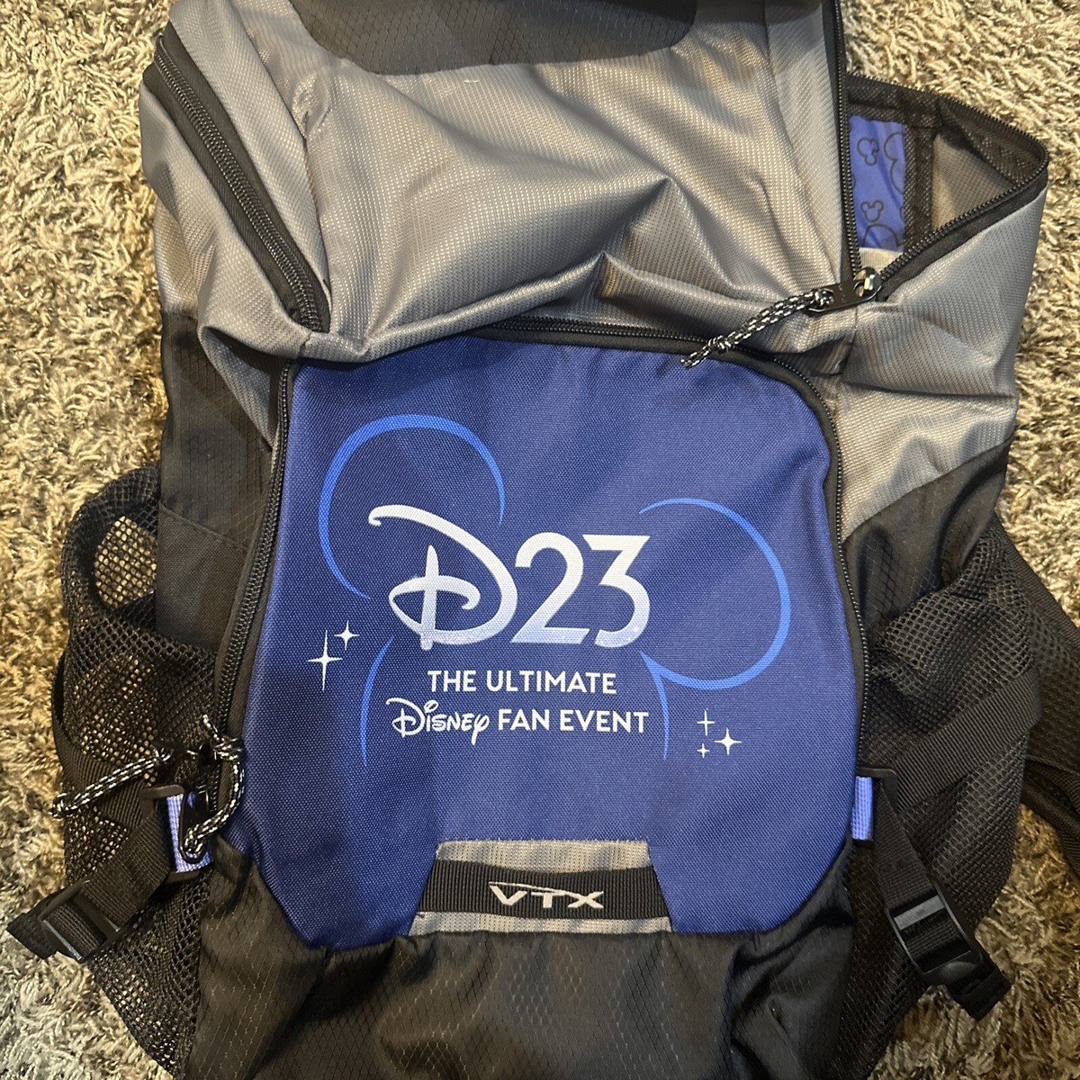 Disney D23 Brasil Collector’s Charcoal Grey Backpack With Multiple Pockets Ful Tactics Collection Division Backpack Navy Blue main image 4