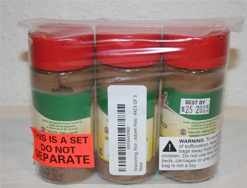 Sadaf Rice Seasoning Advieh Polo 3 Pack 2 oz Each Best By: 04/25/25 - Picture 2 of 4