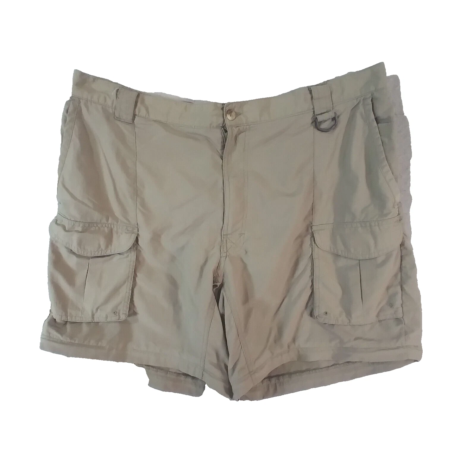 Columbia PFG cargo hiking shorts men's XL extra large grey Dri-Fit Comfort waist