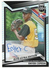 Enyer Cepeda 2022 Elite Extra Edition DPL Autograph Card #174 AUTO