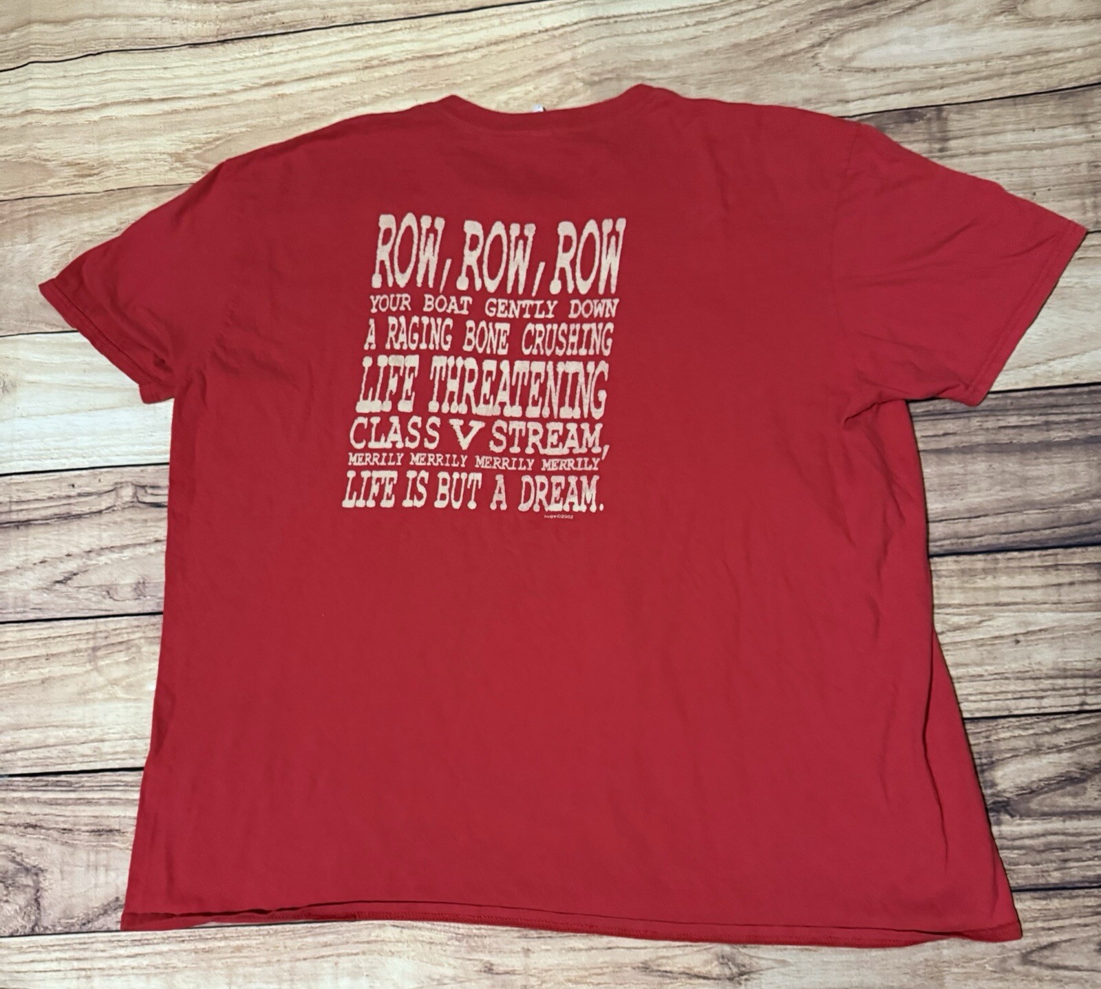 FILA Vintage Nantahla River Carolina Outfitters citazione barca a remi taglia 2XL incudine 2002