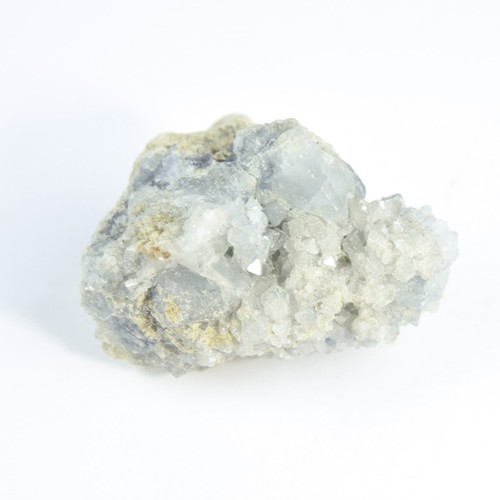 Cristallo celestite del Madagascar grappolo druso cielo blu geode minerale 7,1 oz - Foto 3 di 4