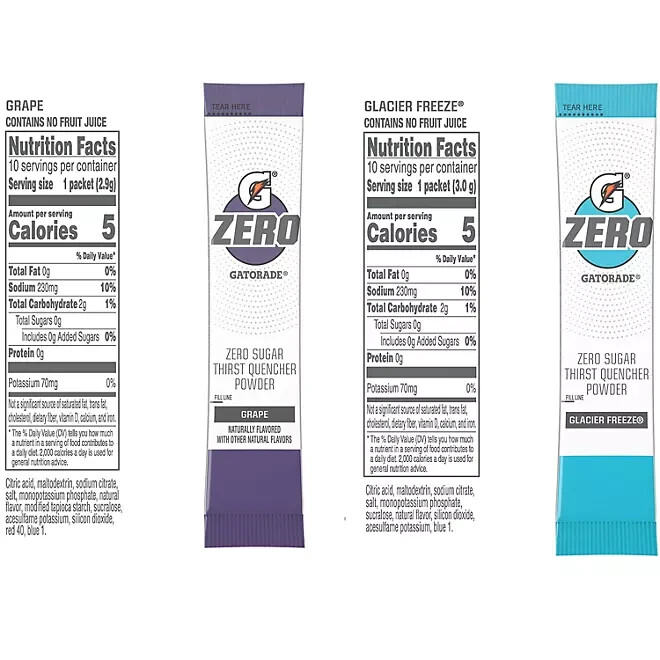 Gatorade G Zero Powder Variety Pack (40 ct.) TechRev Blog
