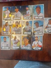 2021 TOPPS CHROME 1952 RETRO BASEBALL CARDS RCS AND STARS 63 cards MINT