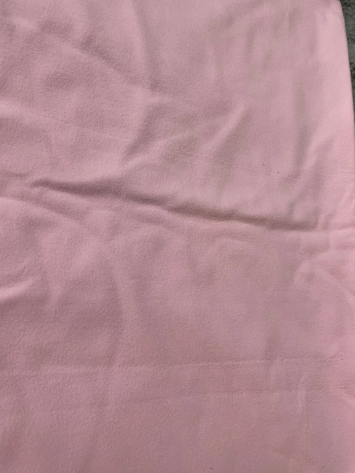 Fabric Lot 4 Yds 28 Ins 56 W Pink Anti-Pill Fleece Sheets Nursery Changing Pad - Image 2 of 4