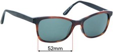 SFx Replacement Sunglass Lenses Fits Country Road Cr 34 - 52mm Wide