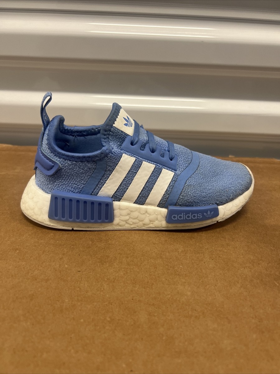 Adidas NMD_R1 EL Boys Size 12K Blue White Athletic Running Shoes Sneakers  HQ1659