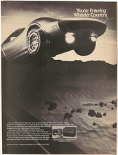 Vintage Print Ad Whistler Spectrum Radar Detector - Entering Whistler Country