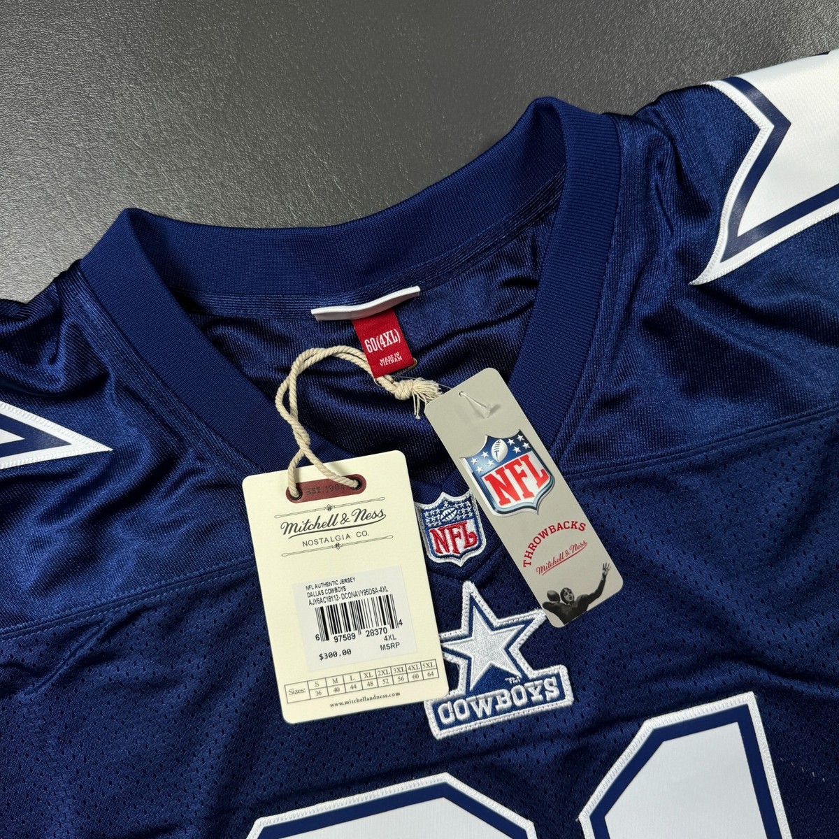 100% Authentic Deion Sanders Mitchell Ness 1995 Cowboys Jersey