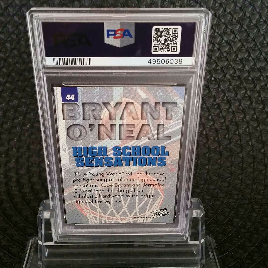 Kobe Bryant 1996-97 Press Pass High School Sensations GOLD PSA 10 