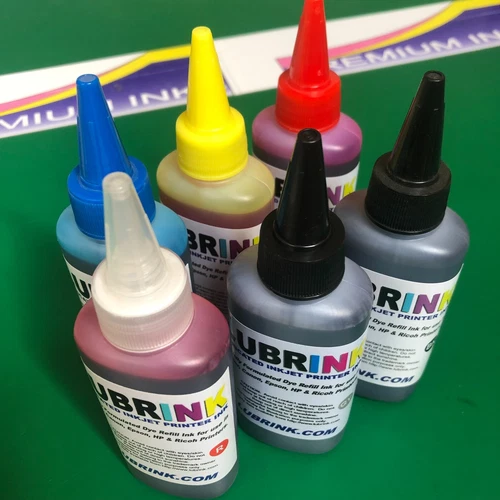 6x Lubrink Refill INK For Epson Expression Photo XP 15000 BK/C/M/Y/RD/GY Non OEM