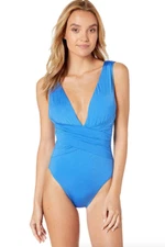 Trina Turk Ocean Blue Getaway Solids Women's One Piece Swimsuit Size 4 L26251