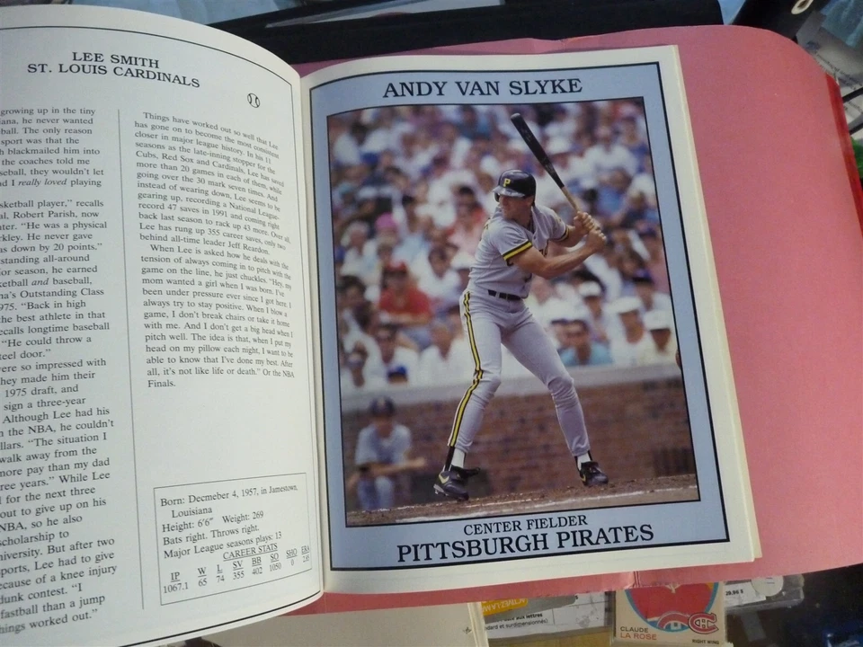 BASEBALL SUPER STARS ALBUM MINI POSTER 1993 MCGWIRE WALKER MOLITOR WINDFIELD - Image 4 of 4