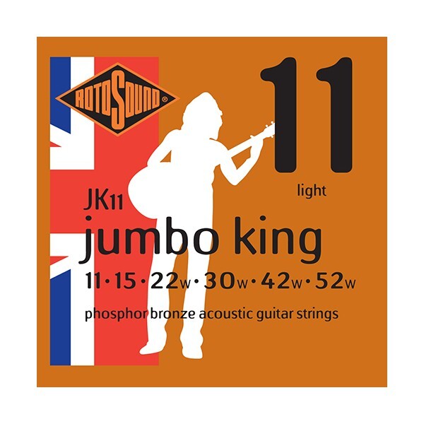 ROTOSOUND JK11 Jumbo King Предназначен для Западной Гитары 011-052 2390₽