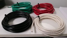8 AWG GAUGE WIRE WHITE GREEN RED  BLACK PRIMARY STRANDED COPPER POWER 10' EACH