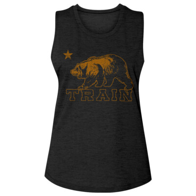 Train Extinct California Grizzly Women's Muscle Tank T Shirt Band Merch