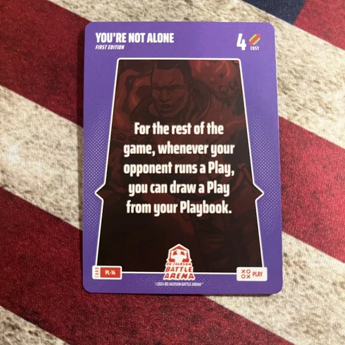 2024 Bo Jackson Battle Arena Play Booster SSP Play Card #PL-14 You're Not Alone