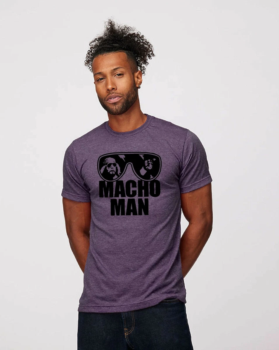 Macho man purple best sale shirt