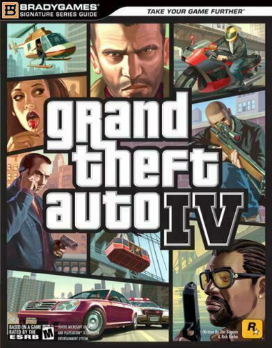 Grand Theft Auto IV GTA 4 Signature Series Guide By Bradygames with map - Afbeelding 1 van 1