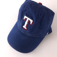 Texas Rangers kids hat T on blue cotton 4 - 7 years