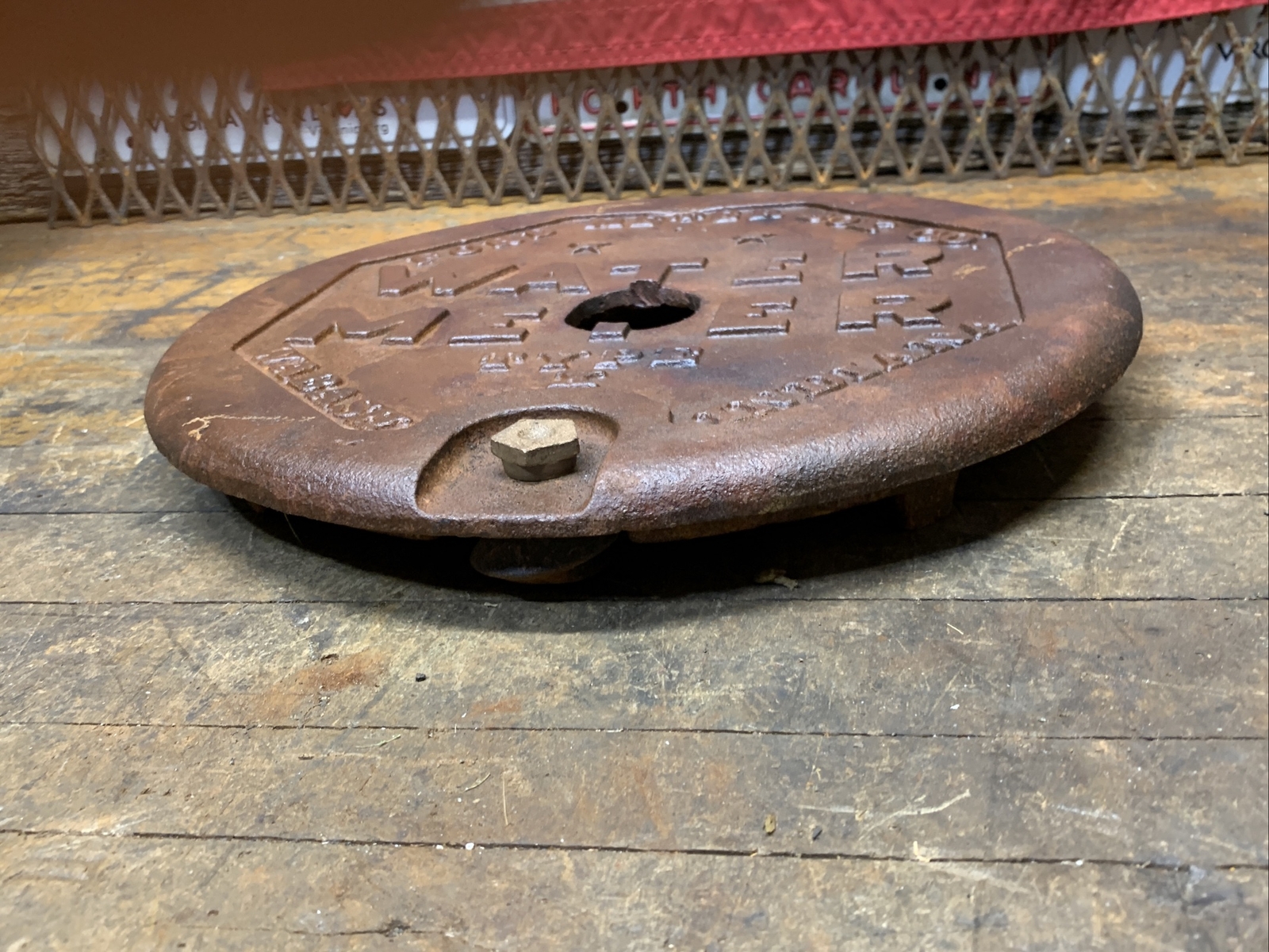 Vintage Cast Iron Water Meter cover eBay