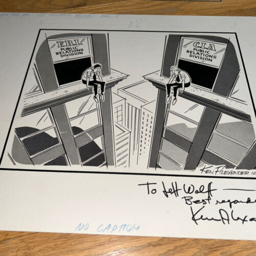 Original 1975 San Francisco Examiner POLITICAL CARTOON Signed KEN ALEXANDER - Picture 2 of 6