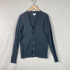 Old Navy Mens Button Up Cardigan Sweater Small Vneck Neutral Grandpacore Preppy