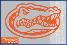 Florida Gators GATOR HEAD LOGO in ORANGE Cut Vinyl Decal UF Car Truck Sticker