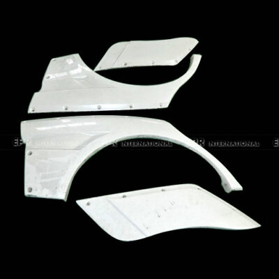 For Mitsubishi EVO10 X CS Style FRP Unpainted Rear Fender Mudguards Bodykits