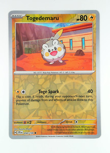 Togedemaru 050 Pokemon SV09 Journey Together Common NP Reverse Foil