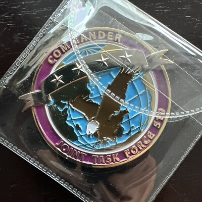 US Navy Commander joint Task Force 519 Challenge Coin COMPACFLT Hawaii DFC JICC