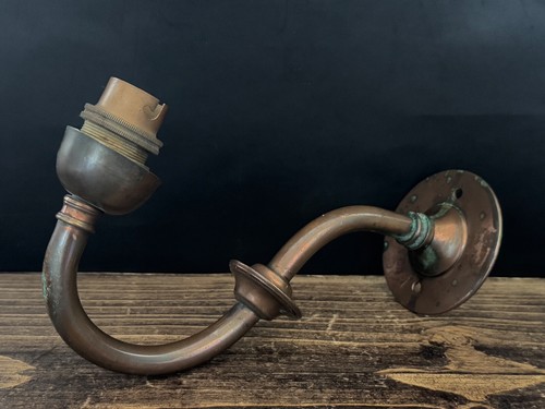 ARTS & CRAFTS COPPER WALL LIGHT SCONCE NEEDS REWIRE - Afbeelding 2 van 12