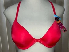 Maidenform Front Close Bra 36C Underwire Racerback One Fab Fit Red 07112